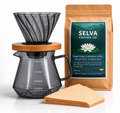 STARTER KIT BUNDLE: v60 + Filters + 1 - 16oz Ground - Medium Roast